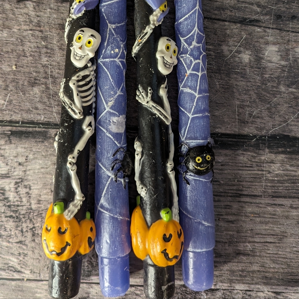 Set of 8 Halloween Tapered Candles